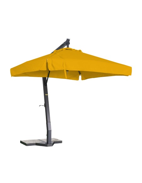 Ombrellone da giardino Quadrato con braccio laterale in alluminio