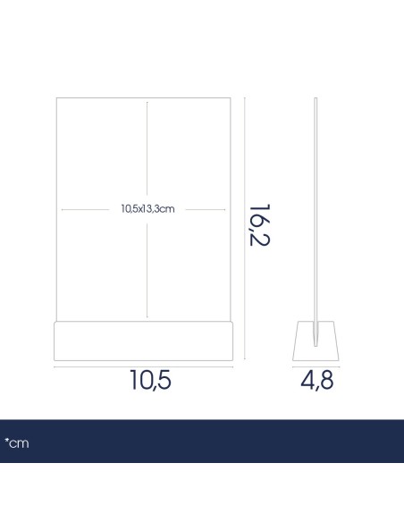 Porta Avvisi da Banco con Base in Legno - Danieli Ho.Re.Ca.