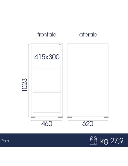 Cassettiera Classificatore per Cartelle Sospese Ufficio