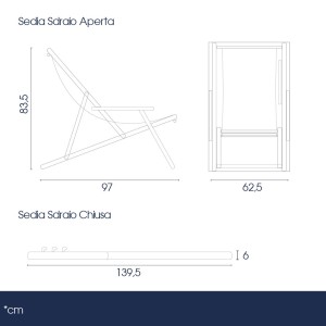 Sedia Sdraio Legno con Braccioli - Danieli Ho.Re.Ca. - DANIELI