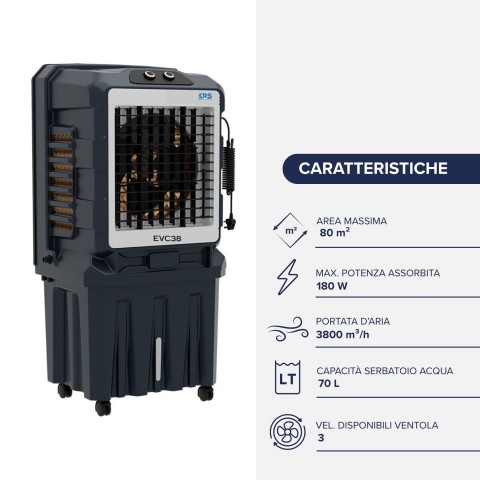 Raffrescatore Evaporativo per Superfici di 80 o 150 mq - DANIELI
