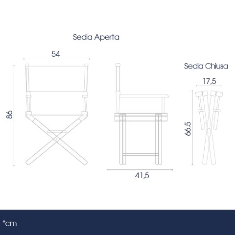 Sedia regista pieghevole in legno - Danieli Ho.Re.Ca. - DANIELI