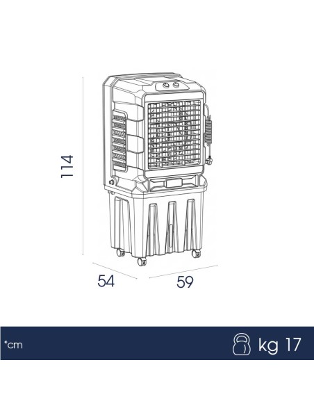 Raffrescatore Evaporativo per Superfici di 80 o 150 mq