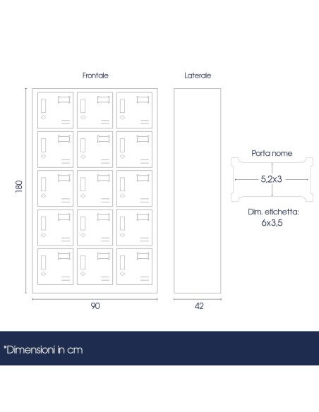dimensioni armadietto