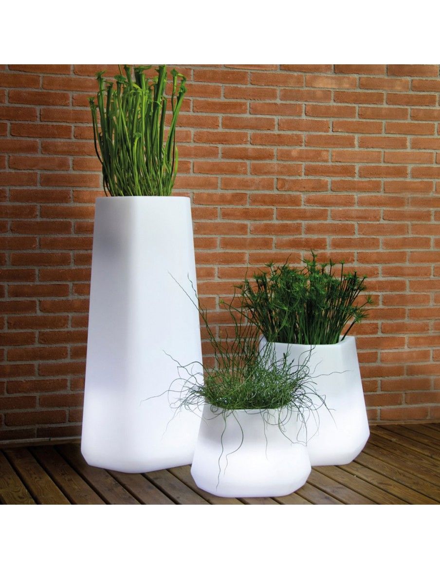 vasi luminosi per piante da esterno