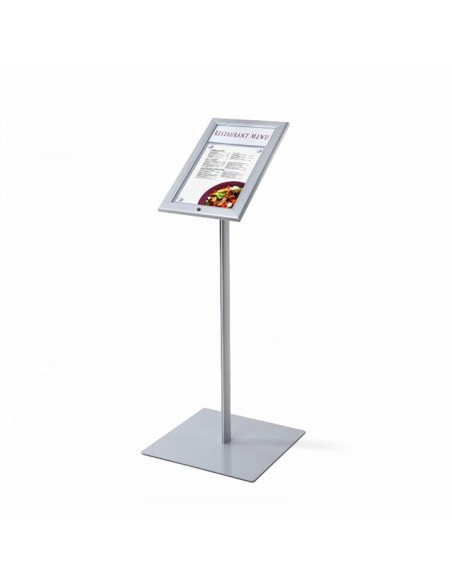 Leggio porta menu da esterno con pannellino per logo