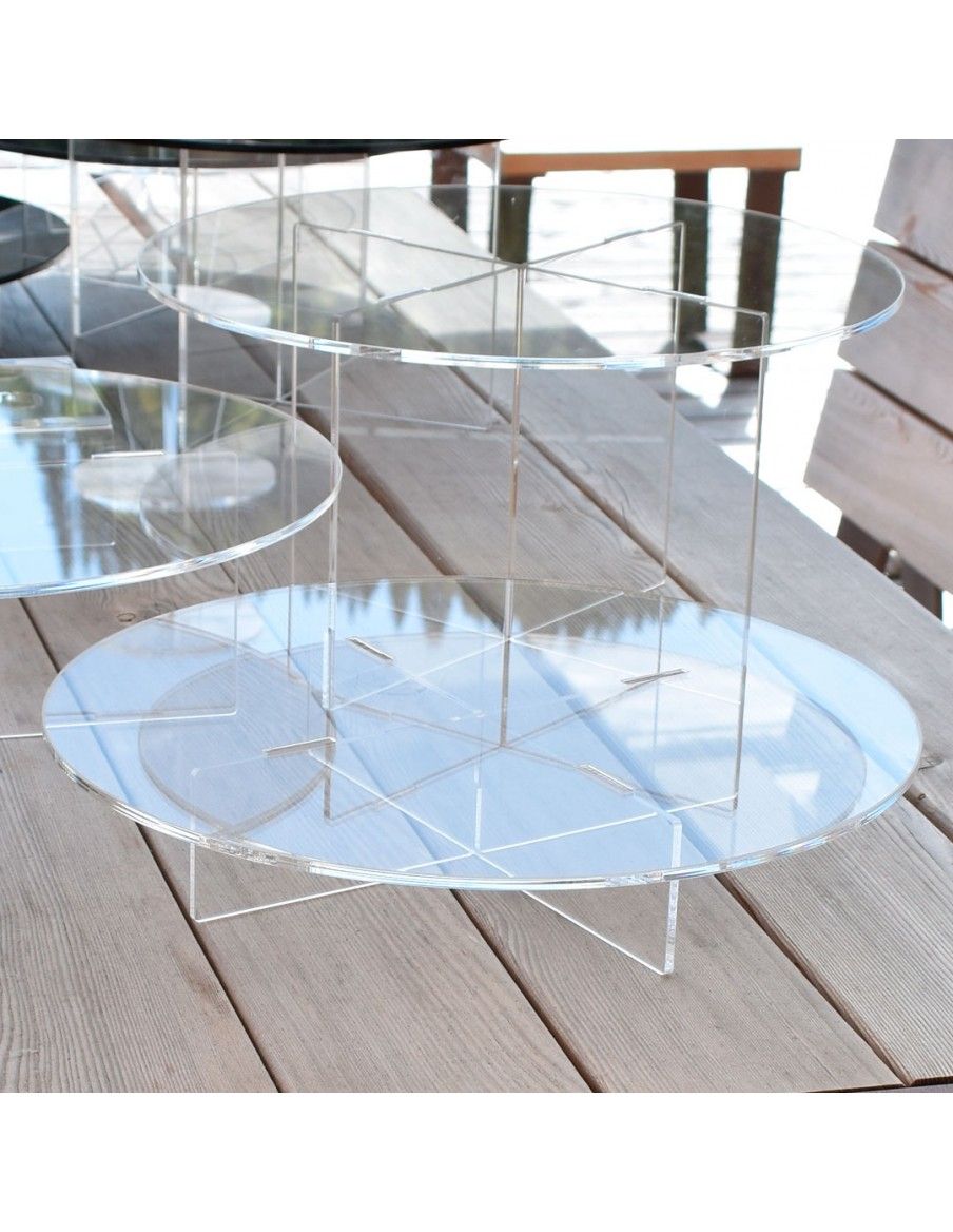 Alzatine in Plexiglass Trasparente per vetrine