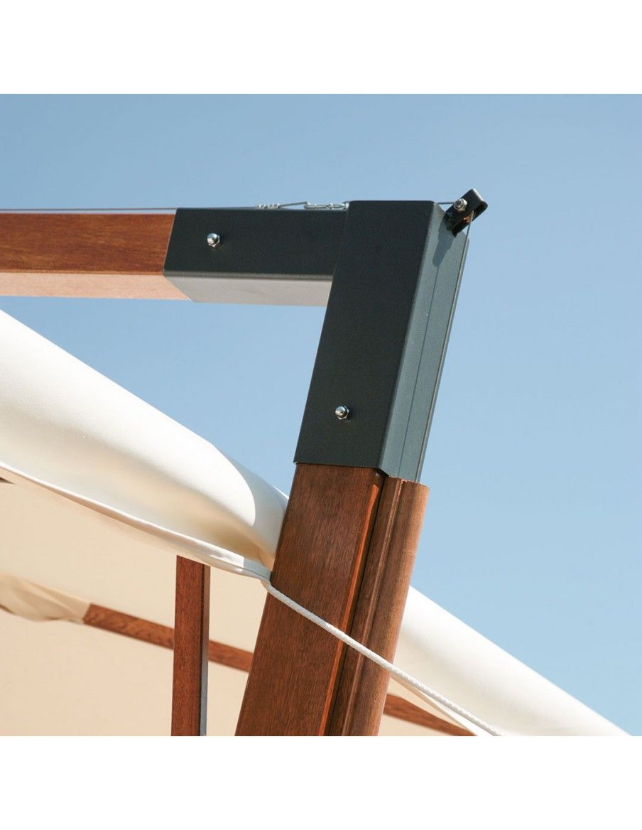 Ombrelloni da esterno in legno resistenti