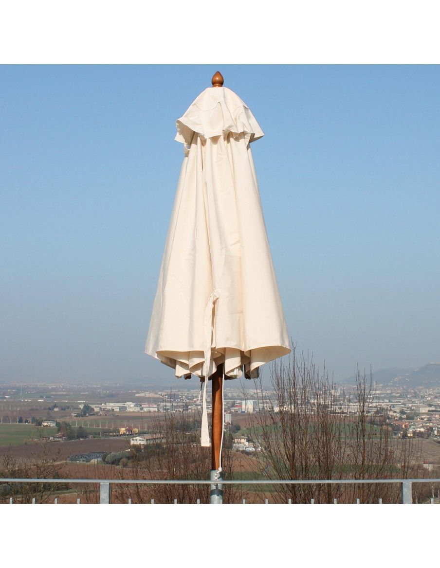 ombrellone rotondo in legno resistente