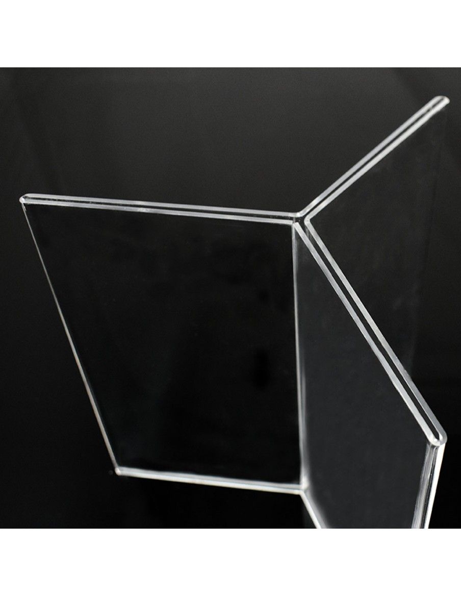 Espositori in plexiglass da banco a 3 facce