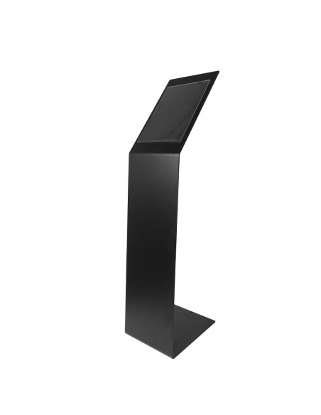 Espositore a leggio nero con tasca in plexiglass A4 V