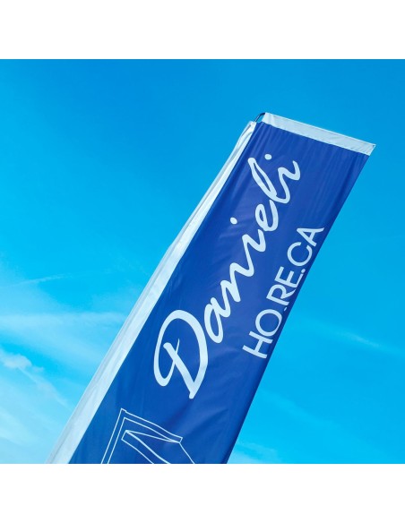 bandiera in tessuto nautico per negozi