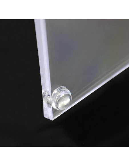 Portafoto da tavolo in plexiglass verticale con magneti