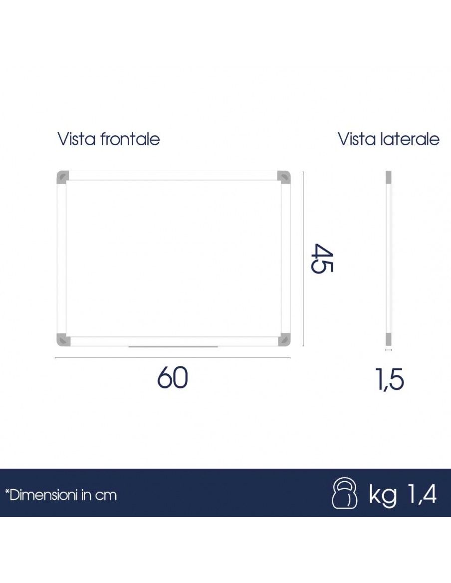 Bacheca in Feltro Blu da Muro per Esposizione Avvisi | Danieli