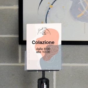 Espositore porta depliant per colonnine di delimitazione - DANIELI