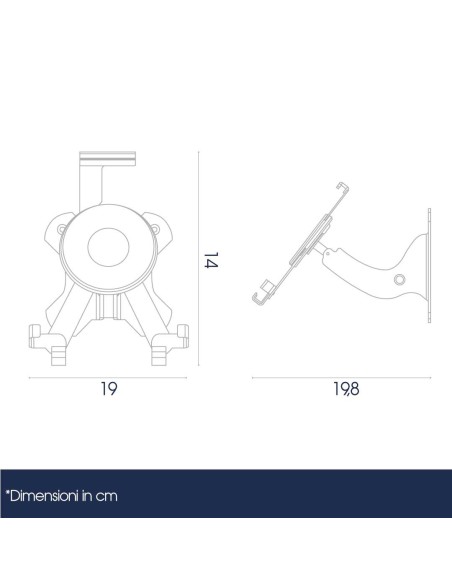 Staffa a Parete Porta Tablet - Danieli HO.RE.CA.