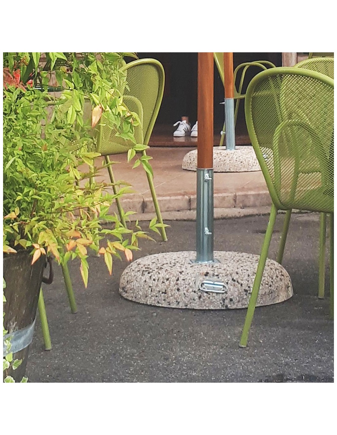 Anelli per ombrellone da tavolo da patio, 3 pezzi, inserti in silicone