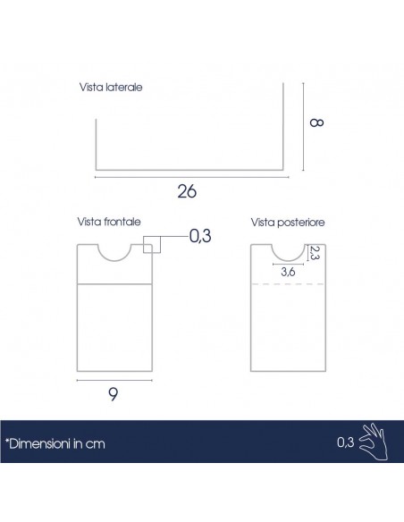 Dimensioni espositore porta bottiglia