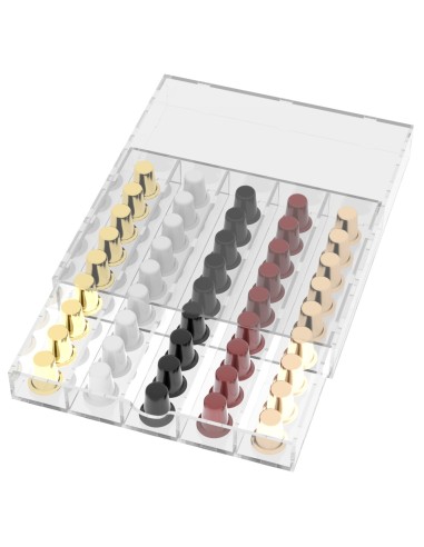Cassetto porta capsule in plexiglass