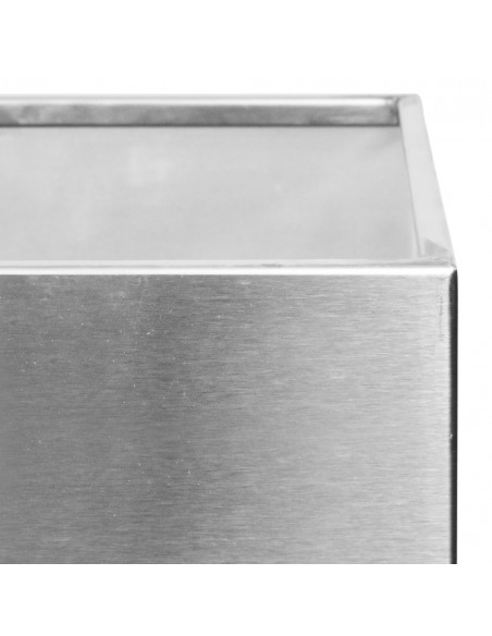 Cestino 17 lt con Coperchio Basculante e Posacenere con Sabbia