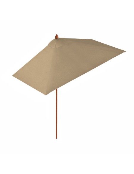 Mezzo ombrellone in legno corda