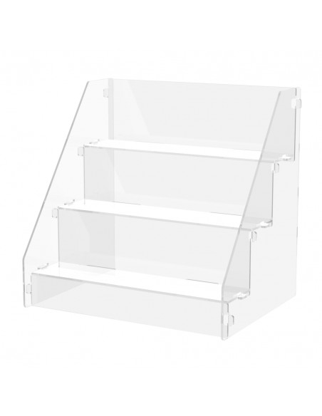 Espositore da Banco in Plexiglass a Scaletta