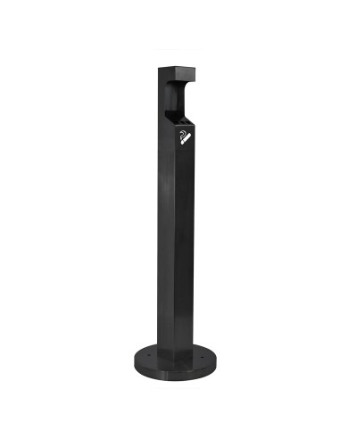 posacenere a colonna nero