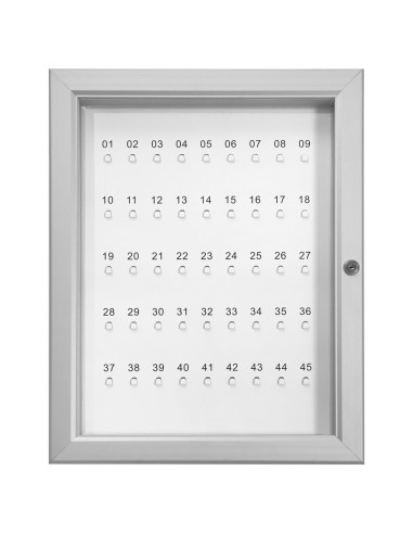 Bacheche portachiavi da parete con ganci numerati fino a 180 posti.