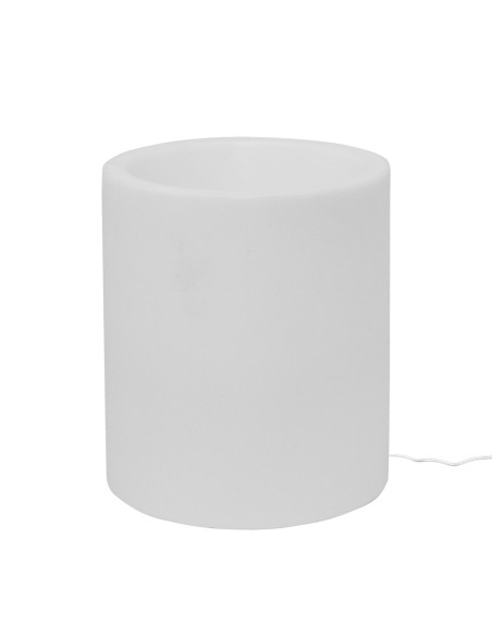 Vaso luminoso cilindrico da giardino