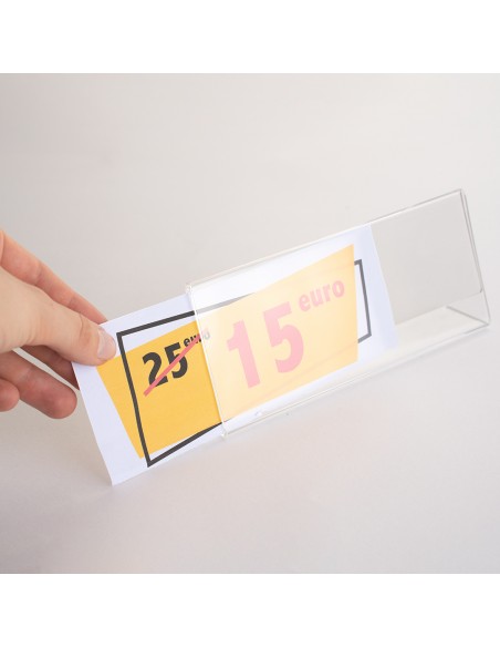 Espositore Porta Prezzi in Plexiglass da Tavolo