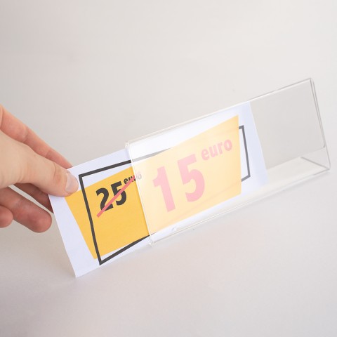 Espositore Porta Prezzi in Plexiglass da Tavolo - DANIELI