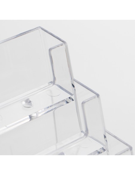 Porta biglietti da visita in plexiglass multitasca da banco