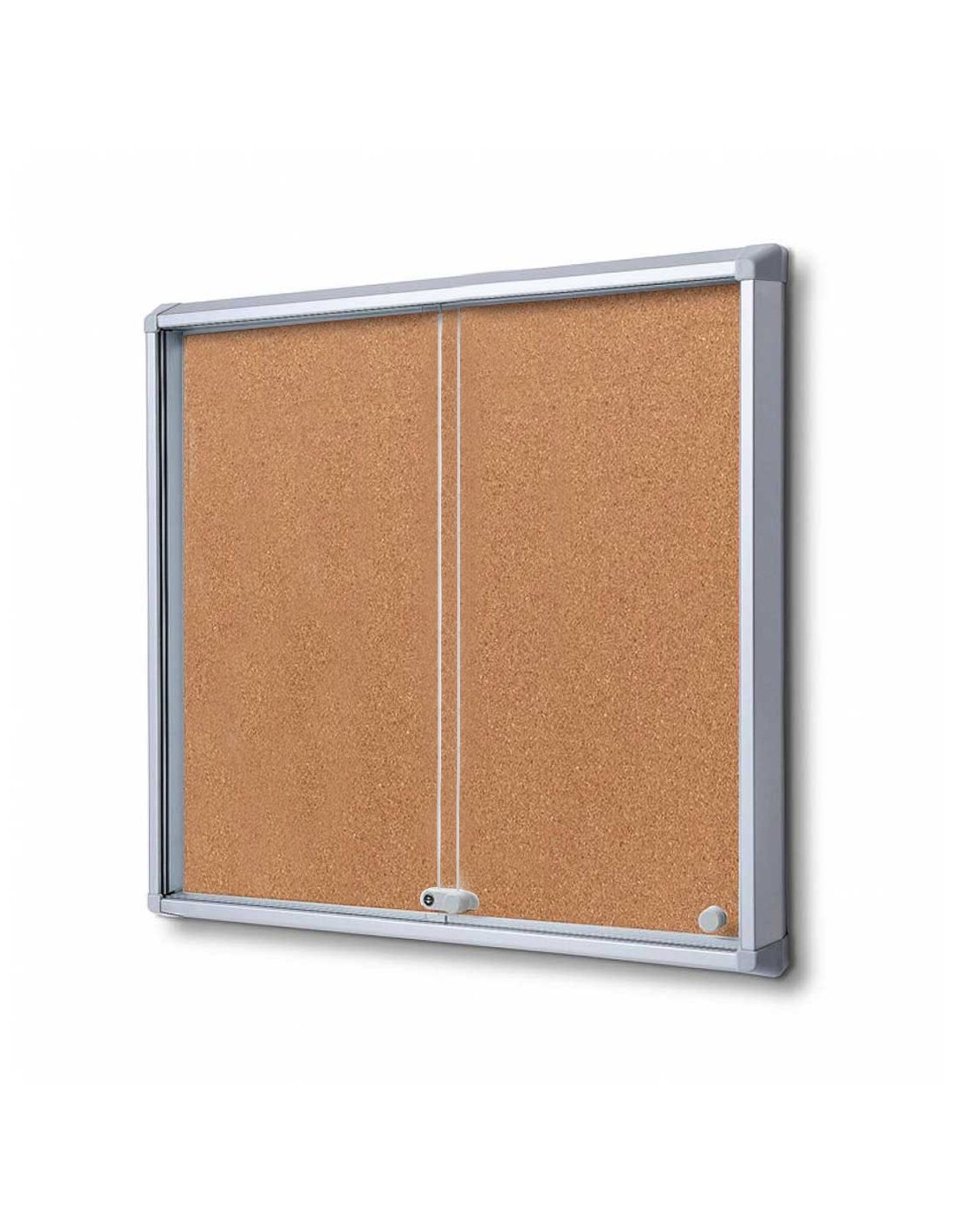 VIZ-PRO 3 Bacheche In Sughero Con Cornice In Alluminio – 122x61 Cm Ciascuna – Superficie Autorigenerante, Kit Di Montaggio Incluso – Per Ufficio, Scuola, Casa - 2