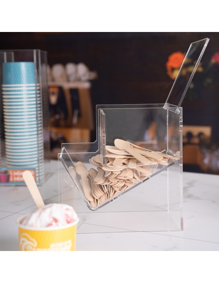 Contenitore da banco in plexiglass per palette gelateria