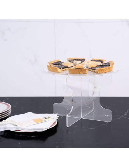 alzatina trasparente per dolci