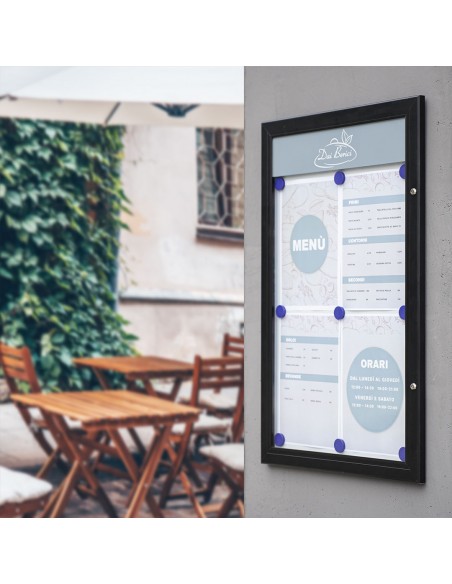 Porta menu per esterno