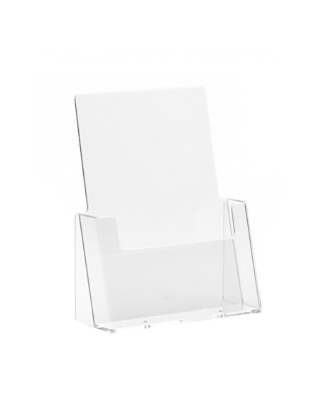 Porta depliant da tavolo in plexiglass A5