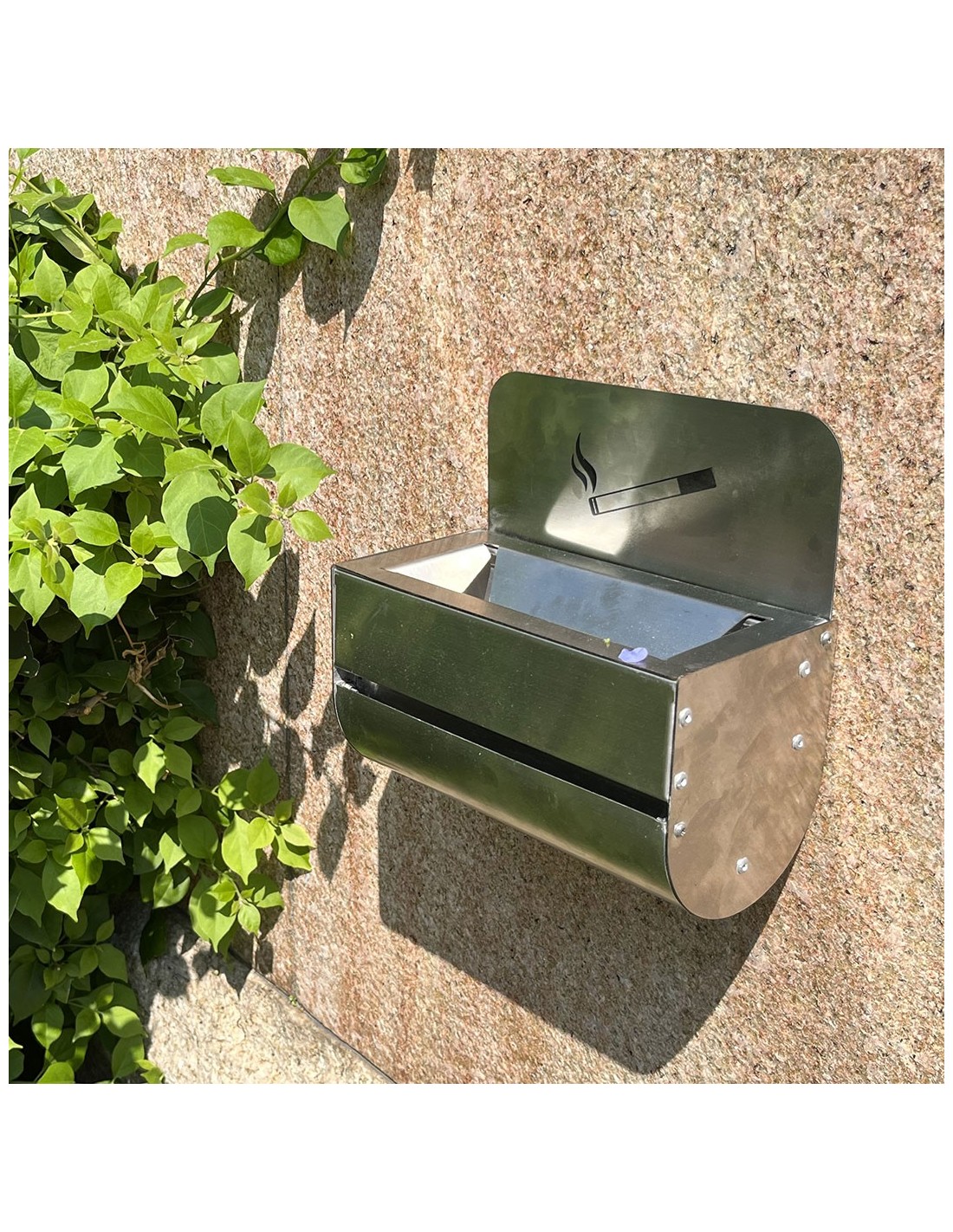 2 Posacenere In Acciaio Inox 10 Cm – Antivento Da Tavolo Per Interni/Esterni