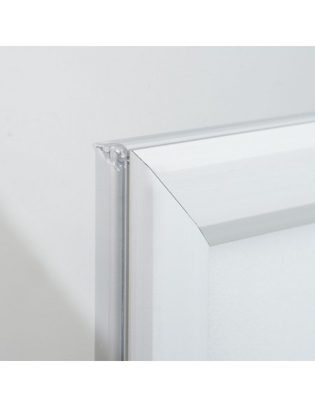 Cornice bifacciale da vetro con angoli vivi