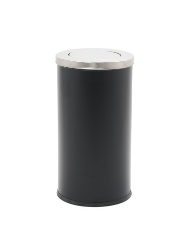 Curver Flip Bin Pattumiera 50L Con Coperchio Basculante | Argento E Arancione | Antiodore