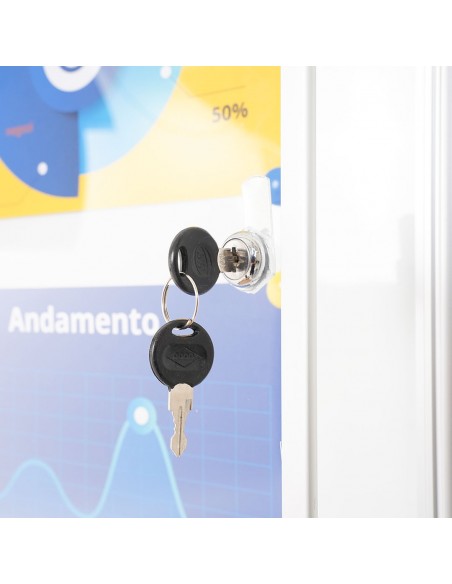 Bacheca porta avvisi chiusura con chiave