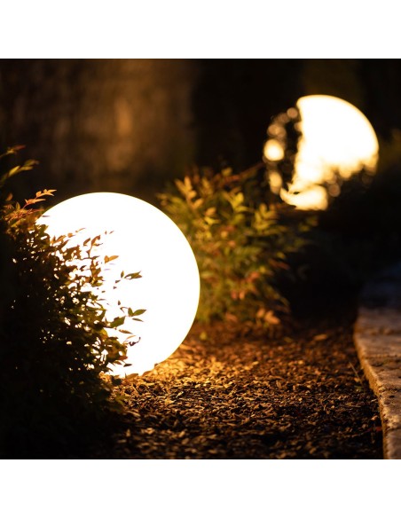 sfere luminose luce calda