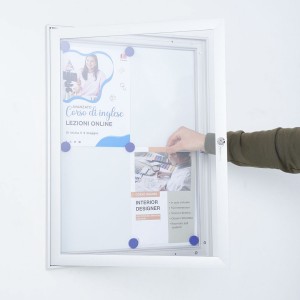Bacheca Magnetica Porta Avvisi da Esterno in Alluminio - DANIELI