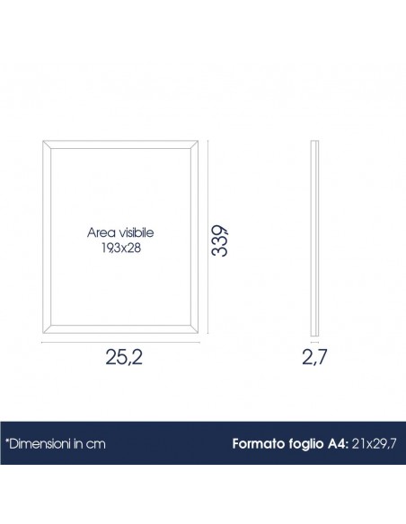 Dimensione cornice retroilluminata a LED bifacciale per poster