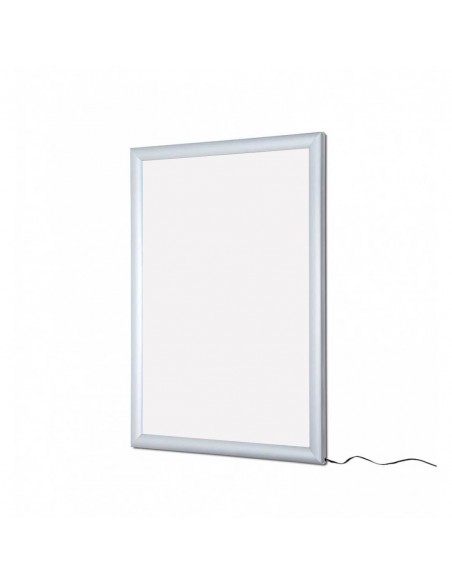 Cornice retroilluminata a LED bifacciale per poster con angolo vivo