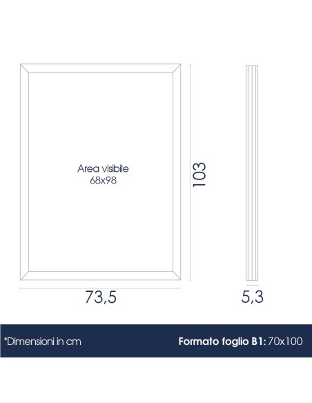 Cornice Retroilluminata a LED Bifacciale per Poster | Danieli