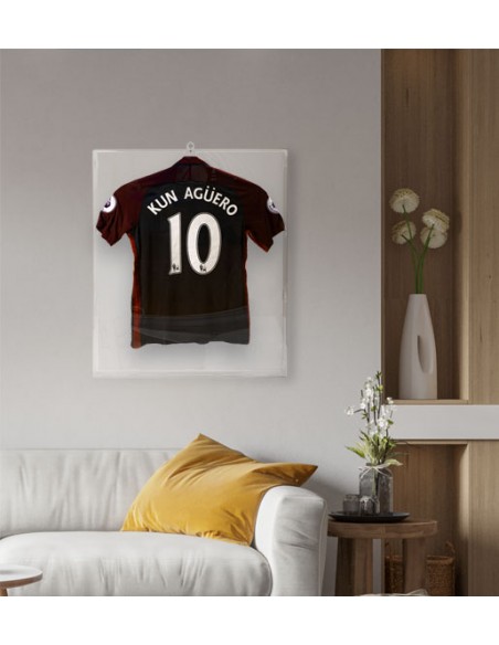 Cornice trasparente per maglie da calcio