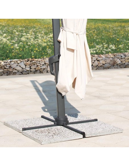 Marmette in graniglia per base ombrelloni da giardino