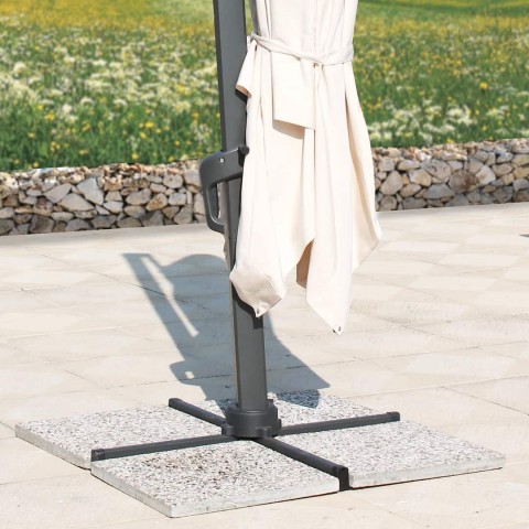 Marmette in graniglia per base ombrelloni da giardino - DANIELI