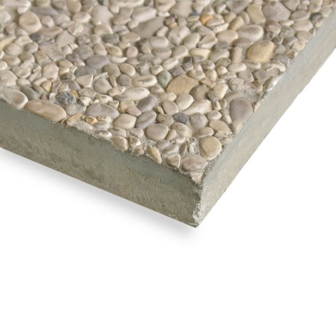 Marmette in graniglia per base ombrelloni da giardino - DANIELI